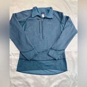 Patagonia Teal Zip-Up Sweater